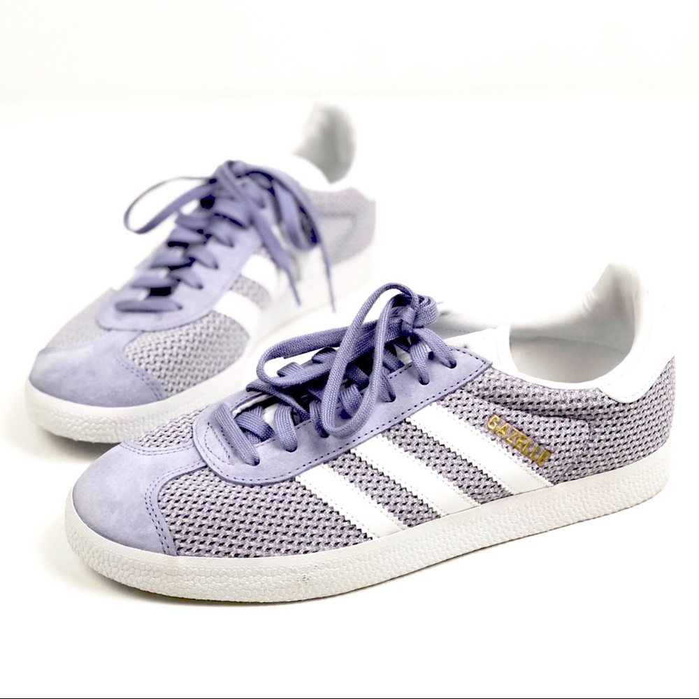 adidas gazelle : purple : size 8 : suede : new